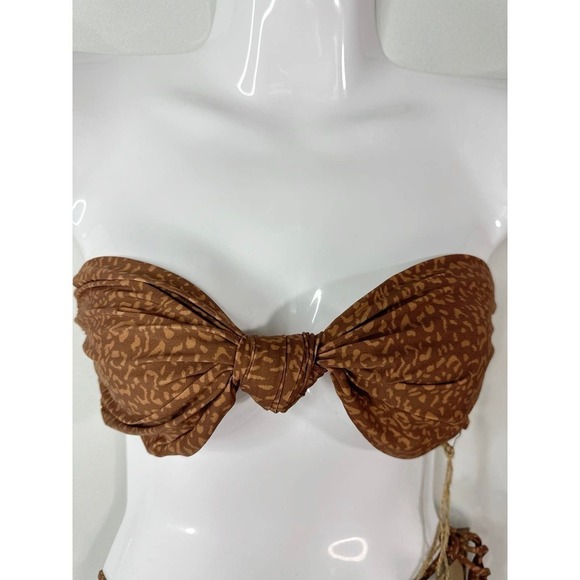 Stone Fox SWIM LELE TOP & RIVER BOTTOM TWO PIECES SET in WILD CAT MEDIUM NWT - Picture 4 of 16
